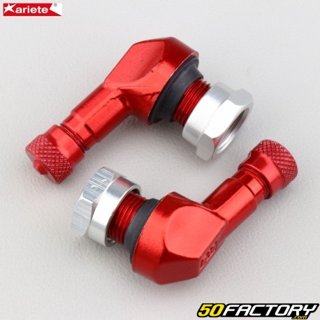 Ariete 11.3 mm Aluminium-Winkelventile rot