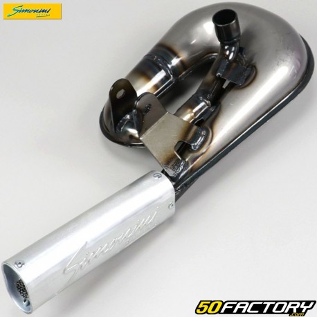 Screw-in muffler serpentin Peugeot 103 Simonini V3 (reinforced) varnish