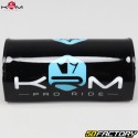 Guidon fatbar alu Ø28 mm KRM Pro Ride noir et turquoise avec mousse