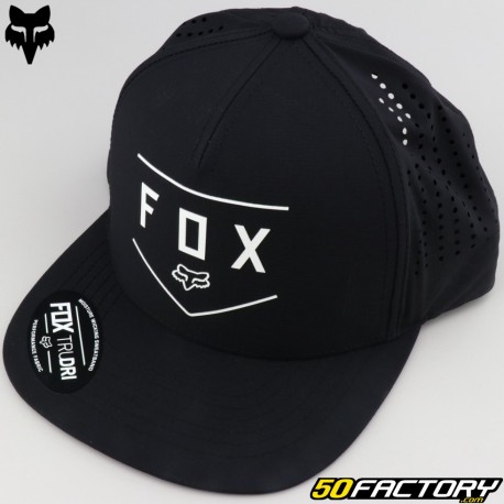 Casquette Fox Racing Shield Tech noire – Équipement pilote