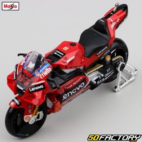 Moto in miniatura 1/18 Ducati Desmosedici GP Lenovo Team (2021) Bagnaia 63 Maisto