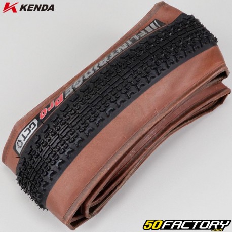 Neumático de bicicleta 700x40C (40-622) Kenda Flintridge Pro K1152 paredes laterales de cuentas suaves marrones