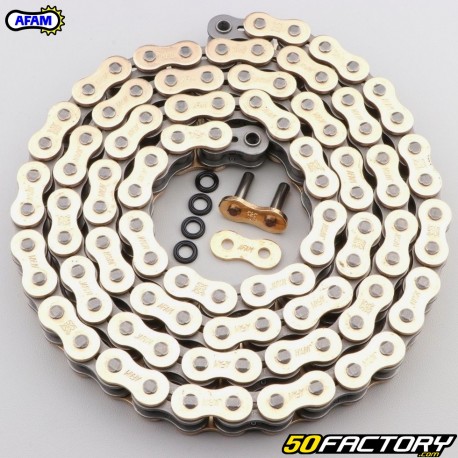 Catena rinforzata 525 (O-ring) Maglie 106 Afam XSR2 oro