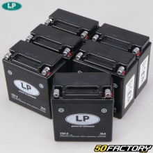 baterias Landport Honda sem ácido YB3L-A / B SLA 12V 3Ah MTX, XL, Yamaha DT... (conjunto de 6)