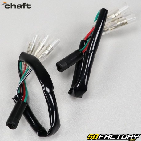 Adaptadores de intermitentes 3 cables para Suzuki, Yamaha Chaft (paquete de 2)