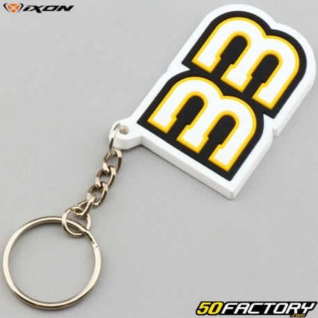 Ixon White Brad Binder Keyring 33