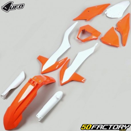 Verkleidungssatz komplett KTM EXC, EXC-F 150, 250, 300... (ab 2020) UFO orange und weiß