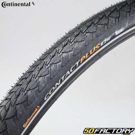 Neumático de bicicleta 700x42C (42-622) Continental Contacto Más ribetes reflectantes