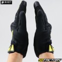 Guantes cross Shot Moto Drift Spider homologada CE amarilla y negra