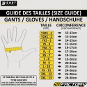 Gants cross Shot Drift Spider homologués CE moto jaunes et noires