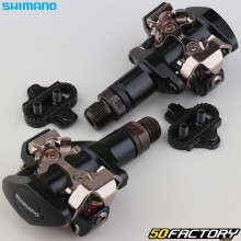 Pedales automáticos Shimano SPD para bicicleta VTT Shimano PD-M505 negros