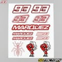 Stickers 93 Marc Marquez 20x24 cm (sheet)