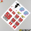 Stickers Sic 58 Marco Simoncelli 20x24 cm (planche)