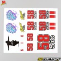 Stickers Sic 58 Marco Simoncelli 20x24 cm (planche)