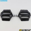 Shimano PD-EF202 schwarze PD-EF110 mm flache Pedale aus Aluminium
