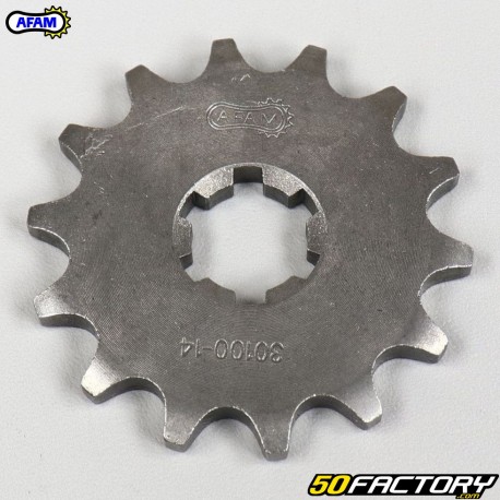 Sprocket 14 teeth 420 Yamaha DT MX 50, DTR 50, FS1 , PW 80, Kawasaki KX 85 ... Afam