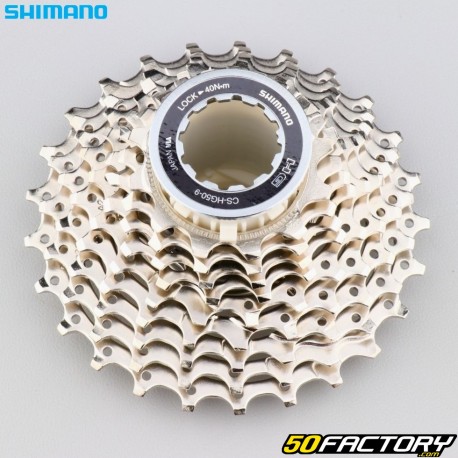 Cassette de 9 velocidades Shimano Sora CS-HG50-9-12 (25-XNUMX) 