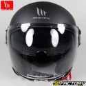 Jet helmet MT Helmets Viathe SV Solid A1 matt black and gray