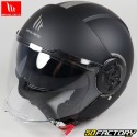 Casco jet MT Helmets Viale SV Solid AXNUMX negro y gris mate