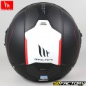 Casco jet MT Helmets Vial&#39;unità SV 68 5 nero opaco, rosso e bianco