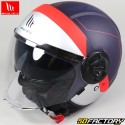 Casco jet MT Helmets Vial&#39;unità SV 68 7 blu opaco, grigio e rosso