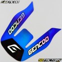 Decoration  kit Yamaha DT 50 and MBK X-Limit (since 2003) Gencod black and blue holographic