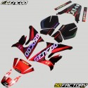 Kit decorativo Yamaha DT 50 e MBK X-Limit (desde 2003) Gencod preto e vermelho holográfico