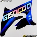 Kit decorativo Yamaha DT 50 y MBK X-Limit (desde 2003) Gencod holográfico negro y azul