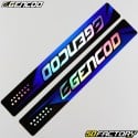 Decoration  kit Yamaha DT 50 and MBK X-Limit (since 2003) Gencod black and blue holographic