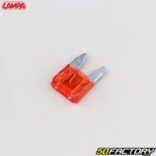 Mini-fusible plat 10A rouge Lampa