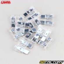 White standard 25A flat fuses Lampa (batch of 10)