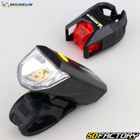 Front and rear bicycle LED lights Michelin