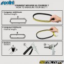Belt Sym Joyride 200 18.3x835mm Polini kevlar