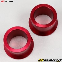 Rear wheel spacers Honda CR 125, 250 (2002 - 2007), CRF 450 R... (from 2002) Scar red