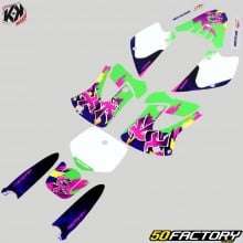 Graphic kit Kawasaki KX 85 (2002 - 2013) Kutvek Cross Memories green