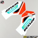 Kit de decoración KTM SX 50 (2019 - 2022) Kutvek Origin-K22 naranja y blanco