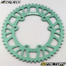 Rear sprocket 53 aluminum teeth 420 Derbi,  Rieju,  Yamaha,  Peugeot... Gencod army green