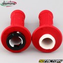 Punhos Domino D100 D-Lock MX Grip vermelho