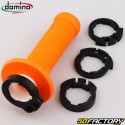 Punhos Domino D100 D-Lock MX Grip laranjas