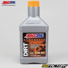 Aceite de caja de cambios y embrague Amsoil Dirt Bicicleta 10W50 100% síntesis 946 ml