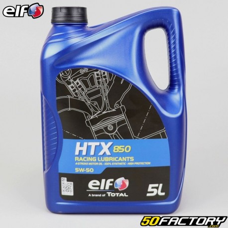 Huile moteur 4T 5W50 ELF HTX 850 100% synthèse 5L