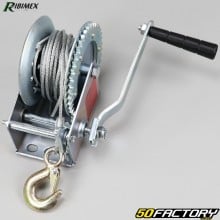 Manual winch 540 Kg of traction with 10 m of Ribimex steel cable