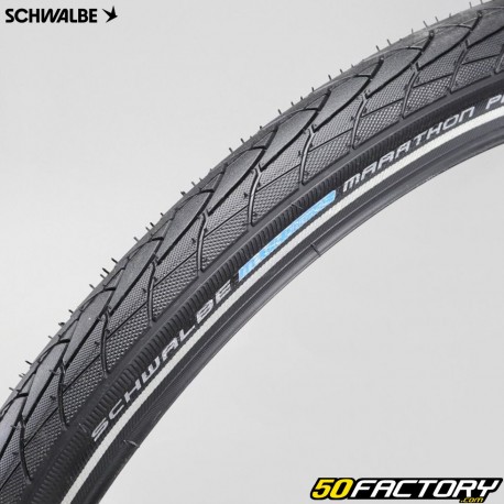 Pneu de bicicleta à prova de furos Schwalbe Marathon Plus 26x2.00 (50-559) faixas reflexivas