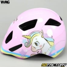 Casco da bicicletta per bambini Wag Bike Unicorn rosa