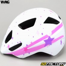 Wag Bike Stars children&#39;s bicycle helmet white and pink
