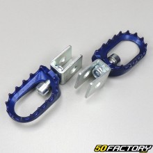 Suportes para os pés Derbi,  Gilera,  Aprilia... MX azul