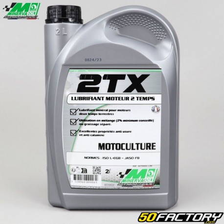 2X Minerva Motoculture 2TX Aceite de motor Mineral 2TX