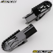 Suporte para os pés / Pousa-pés dianteiros Derbi Senda, Gilera SMT, Aprilia  SX ... Gencod  preto