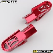 Suporte para os pés / Pousa-pés dianteiros Derbi Senda, Gilera SMT, Aprilia  SX ... Gencod  vermelho