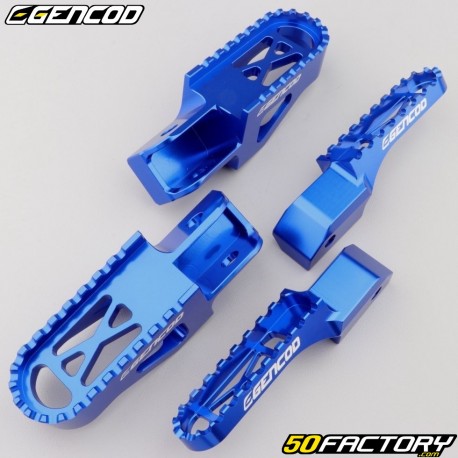 Front and rear foot pegs Beta RR 50 Gencod blue